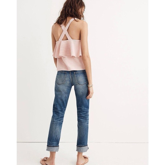 Madewell Pink Tiered Tank - Picture 2 of 6